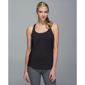 Lululemon Wild Tank Top Black / Dottie Dream Rose Neutral Blush Black Sports Bra